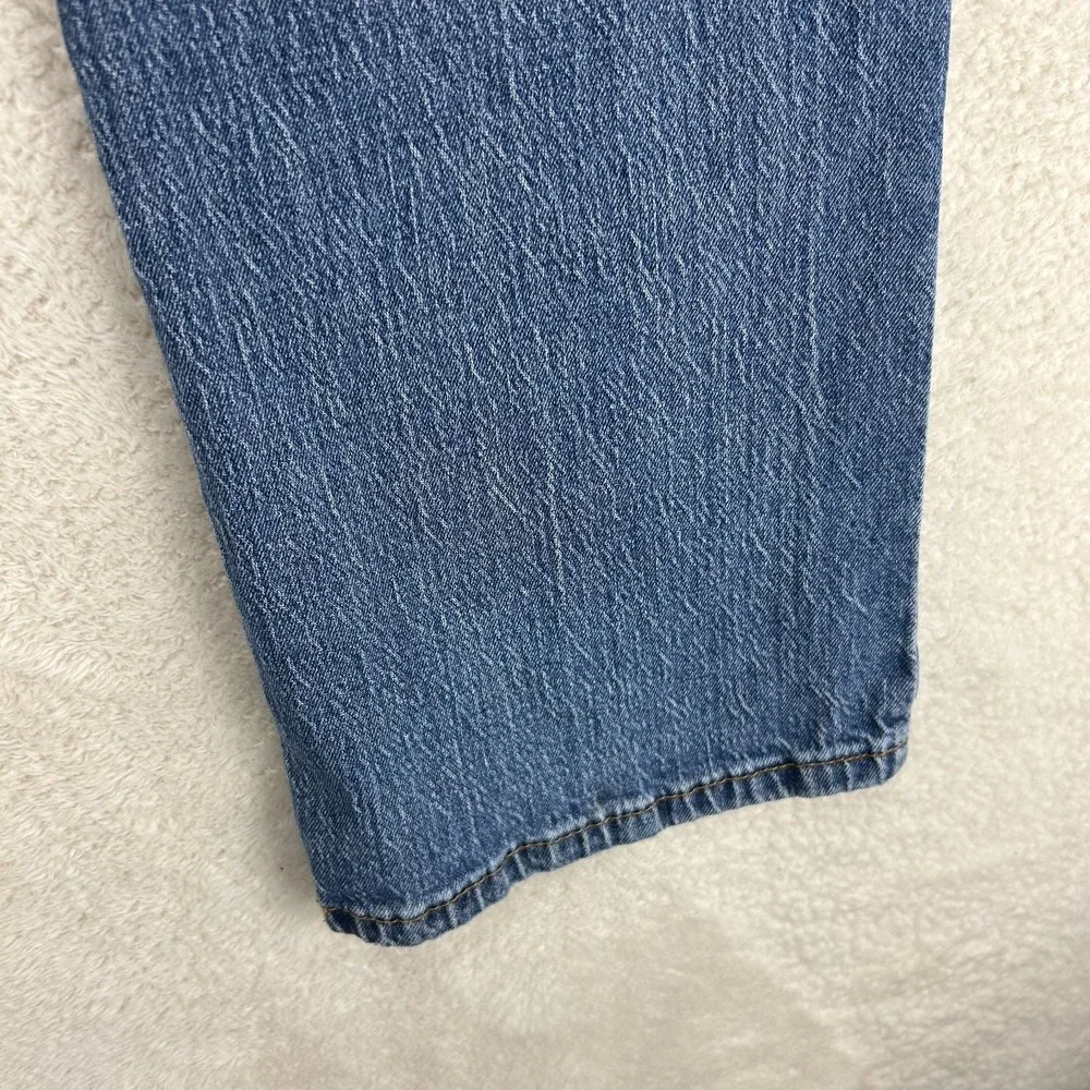 Levi's 527 Slim Bootcut Jeans Mens 33x30 Blue Whiskered Denim Mid Rise 5-Pocket